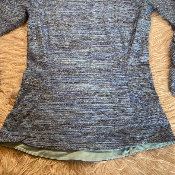 Lululemon Runderful Long Sleeve Spacedye Camo Caspian Blue sz 8 - Picture 8 of 13